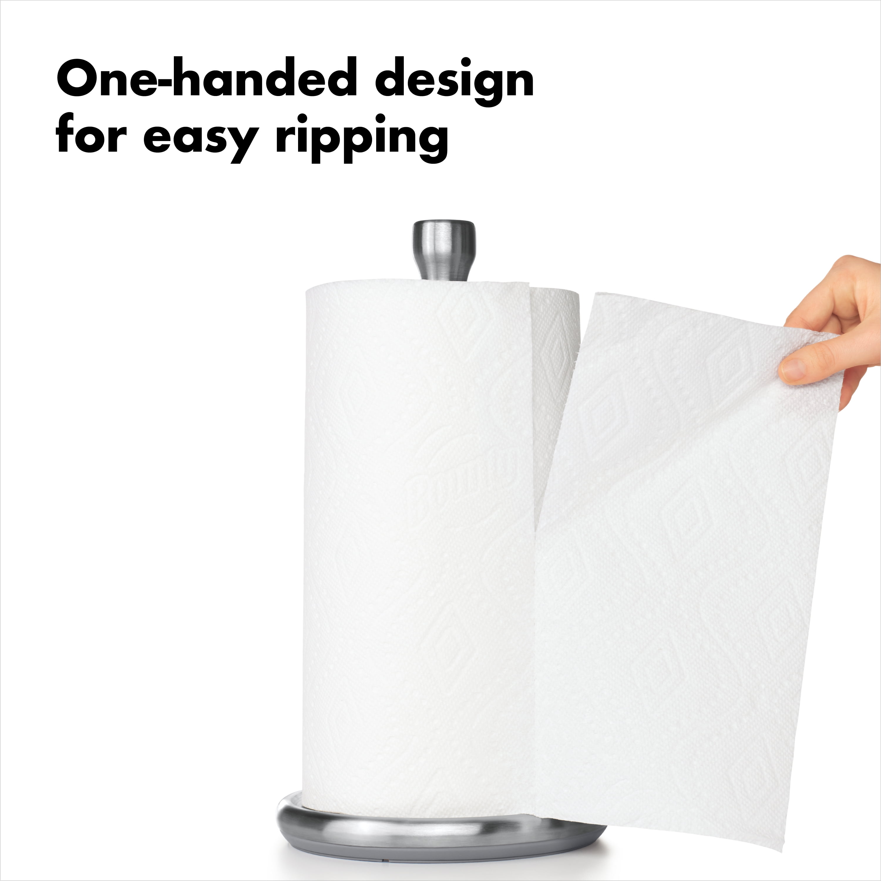 OXO Stainless Steal Steady Tear Countertop Paper Towel Holder