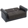 thumbnail image 7 of Ottomanson Convertible Sleeper Loveseat with Hidden Storage, Firm Seating, Black, 7 of 7