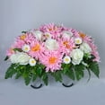 thumbnail image 5 of Outdoor Cemetery Flower Arrangement - Large Silk Rose Headstone Saddle, Fade-Resistant Grave Decor for Tombstones - Beautiful Memorial Flowers That Never Wilt, 5 of 5
