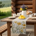 thumbnail image 6 of Table Runner Watercolor Poppy Flower Table Decoration for Kitchen Dinning Floral Leaves Plant Table Decoration for Indoor Outdoor Party Wedding Decor 13x90 Inch, 6 of 7