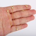 thumbnail image 4 of Cadena extensora para collar, plata de ley chapada en oro de 14 quilates, x3, 4 of 6