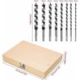 thumbnail image 3 of HSS Twist Wood Drill Bit, Set of 8pcs Carbon Steel Twist Wood Drill Bit with Length 230mm Diameter 6mm 8mm 10mm 12mm 14mm 16mm 18mm 20mm, 3 of 5