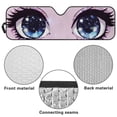 thumbnail image 6 of HUIACONG Purple Eyes Windshield Sun Shade for 2018-2025 Jeep Wrangler JL JLU & 2020-2025 Jeep Gladiator 310T Polyester Fully Covered Foldable Front Sunshade, Blocks UV Rays and Heat, 6 of 6
