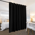 thumbnail image 3 of Black Extra Long Soundproof Curtains for Home Theater & Large Windows 8.3x12ft, 3 of 10
