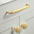 thumbnail image 5 of Goo-Ki 7.6" Hole Center Modern Brushed Brass Kitchen Cabinet Handles, Closet Classic Zinc Alloy Drawer Pulls Dresser Hardware for Bedroom， 6 Pack, 5 of 6