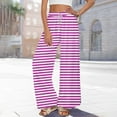 thumbnail image 6 of Njagoc3 Womens Floral Cropped Pants - Elastic Waist Trendy Summer Vacation & Beach Outfits, 6 of 6