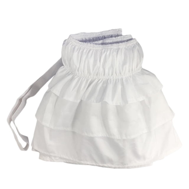 GROWTH TANK Solid Color Ruffle Elastic Band Bed Skirt White-200x200cm(King)