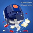 thumbnail image 3 of Mini Food Processor - 250ml Cordless Electric Mini Garlic Chopper With 3 Sharp B Food Blender, Usb Charging Small Food Processor Grinder For Fruits, 3 of 5