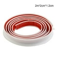 thumbnail image 1 of 2M Bendable Silicone Waterstop Strip Kitchen Countertop Retaining Barrier White, 1 of 9