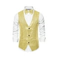 thumbnail image 5 of NOMADIC NOOK Men's Glitter Sequin Waistcoat Party Suit Vest with Bow Tie 2 Pack, 5 of 6