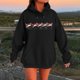 thumbnail image 2 of WILLBEST Sudadera Larga para Mujer, Estilo Casual de Invierno, con Estampado Navideño Del Alfabeto, Bolsillo con Cordón Ajustable y Manga Larga Grande, 2 of 4