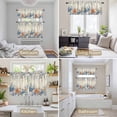 thumbnail image 6 of Blue Coastal Kitchen Curtains Sets for Windows 24 Inch Length, Summer Beach Starfish Weeping Eucalyptus Retro Rod Pocket Window Treatments Tier Curtains and Valances Set for Bedroom/Bathroom, 6 of 8