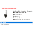thumbnail image 2 of Low Beam Bulb - Headlight - Compatible with 2004 - 2014 Acura TSX 2005 2006 2007 2008 2009 2010 2011 2012 2013, 2 of 2
