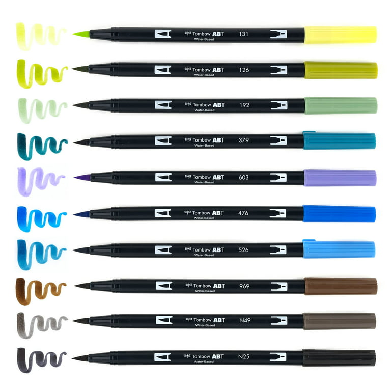 Tombow ABT Dual Brush Pen Art Markers Calligraphy Drawing Pen Set