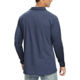 thumbnail image 5 of Iceglad Polo Shirts for Men Long Sleeve Soft Cotton Collared Shirt, 5 of 7