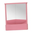 thumbnail image 3 of Xuanheng Miroir Non Inversable Usage Polyvalent Miroir Inversé pour Commode Chambre Table Rose, 3 of 8