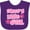 Purple, variant on Inktastic Daddy's Little Girl Girls Baby Bib