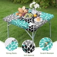 thumbnail image 4 of Decorative Elastic Edge Tablecloth, 36x36 Inch Square Bohemian Floral Cover for Dining Room Kitchen and Patio Tables, 4 of 6