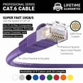 thumbnail image 2 of Patch Cable InstallerParts CAT6 UTP con arranque morado de 25 pies y 10 Gbps, 2 of 6