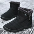 thumbnail image 5 of Fujeak Womens Snow Boots Comfortable Winter Warm Fur Ankle Boots Outdoor Waterproof, 5 of 8