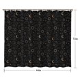 thumbnail image 5 of Black Celestial Cloud Pattern Shower Curtain 84"x72" ,Bathroom Decorative Shower Curtains Set with 12 Hooks,Modern Waterproof Washable Shower Curtain, 5 of 6