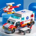 thumbnail image 5 of City Battle Ambulance Building Blocks, 122pcs Puzzle Building Blocks Toys, 5 of 5