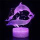 thumbnail image 1 of Dolphin Night Light para niños, lámpara de ilusión 3D, regulable 16 ER, 1 of 4