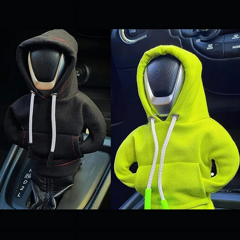 1pc Car Gear Shift Cover Hoodie, Shift Lever Protection, Cute Hooded  Sweatshirt, Car Gear Handle Cover
