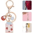 thumbnail image 4 of Llavero con diseño de gato japonés de la fortuna Maneki Neko para coche, bolso, mochila, regalo de cumpleaños --- Patrón de la Guardia Dharma, 4 of 4