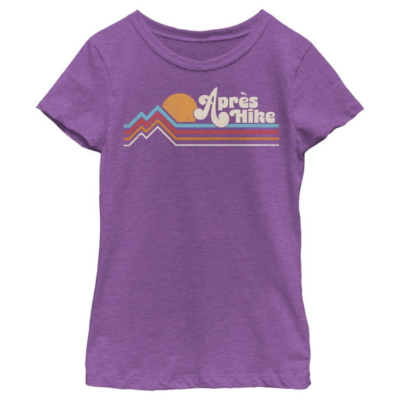 Girl's Lost Gods Apres Hike Graphic Tee Purple Berry Large