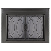 Pleasant Hearth Amhearst Collection Fireplace Glass Door, Small