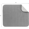 thumbnail image 4 of Kitchen Basics Microfiber Dish Drying Mat, 16"x18", Grey, 4 of 5