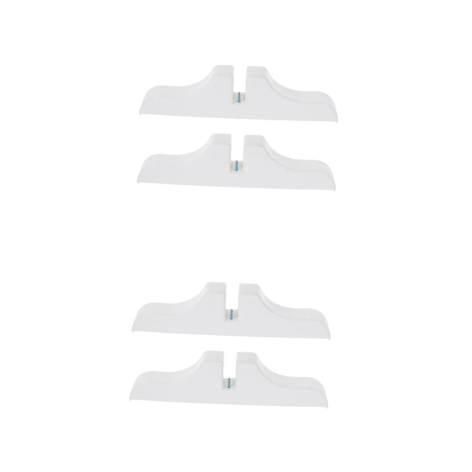 Hemoton 4-Pack Thickened Divider Stand Bases with Wear-Resistant Feet, Privacy Screen Holders for Home Room Dividers and Household Use