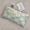thumbnail image 6 of King Pillow Cases Standard Size - Daisies Flowers Light Green Soft Envelope Closure Microfiber Block Print Pillow Cover, Wrinkle Stain Resistant Travel Pillow Covers Standard Size 20x36in, 6 of 7