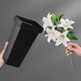 thumbnail image 4 of Floral Bucket Basket Floral Arrangement Flowerpot Planter Storage Decoration Black, 4 of 8