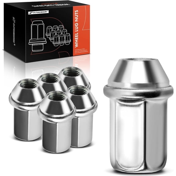 A-Premium M14-1.50 Wheel Lug Nuts Compatible with Chevrolet Silverado 1500 2500 HD 3500 Tahoe GMC Sierra Yukon Terrain Buick Front or Rear 6-PC Set