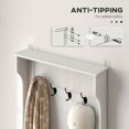 thumbnail image 6 of Spaco Hall Tree with Coat Rack and Storage, Multi-Functional Hall Tree with Sitting Bench for Indoor as Living Room, Entryway, Cream White, 6 of 8