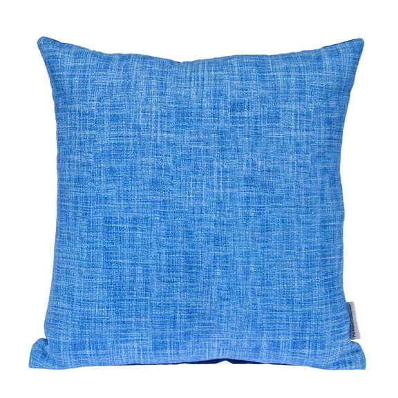 Parkland Collection Transitional Woven Blue Square 18" x 18" Pillow