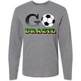 thumbnail image 3 of Inktastic Go, Brazil- Soccer, Football Long Sleeve T-Shirt, 3 of 5