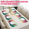 thumbnail image 6 of Watercolor Humming Bird Placemats Set of 6,12x18 Inch Pink Flower Linen Place Mat Washable Stain Resistant Table Mats for Spring Summer Seasonal Farmhouse Kitchen Party Home Decor, 6 of 7