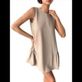 thumbnail image 2 of Vestido Tipo Chaleco Sin Mangas con Cuello Redondo en Color Liso, Color Albaricoque, Talla L, 2 of 6