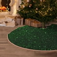 thumbnail image 5 of Bingfone Christmas Tree Skirt Mat Christmas Decoration Interior 48" -Green Sparkling, 5 of 6