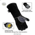 thumbnail image 2 of The Kitchen Grilling Leather Gloves Are Resistant To High Temperature, Suitable For The Oven To Prevent Heat B, 2 of 4