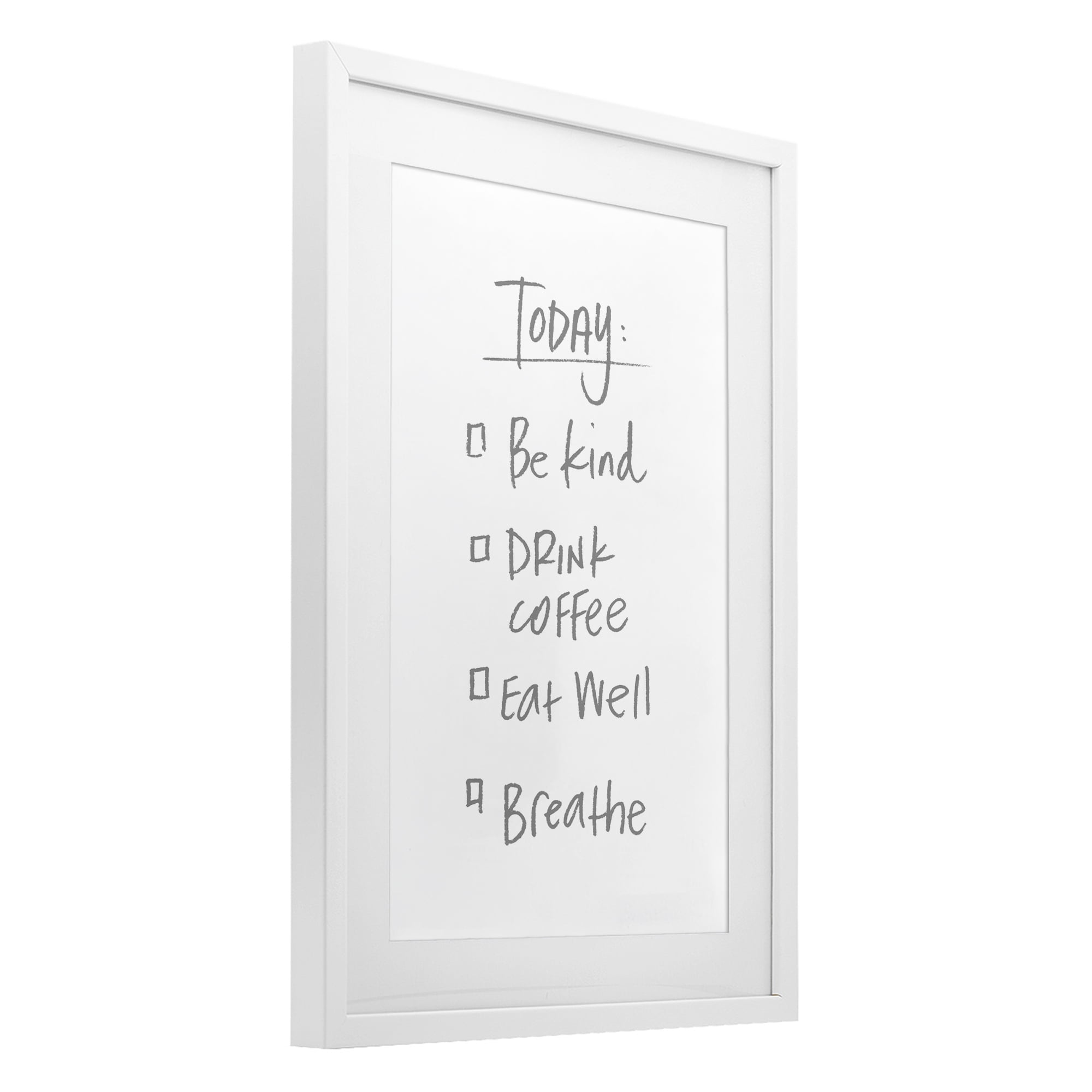 Stupell Industries Simple Today's Checklist White Framed Print Under Glass, design by SD Graphics Studio