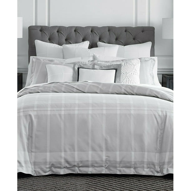 edderkop Kantine Skru ned Tommy Hilfiger Argosy Cotton Reversible Plaid Comforter Set - TWIN - Light  Grey - Walmart.com