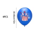thumbnail image 3 of weibbin 4th of July Balloons 12 Inch Blue Independence Day Party Decoration 4 Pack, 3 of 6