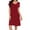 Wine womens summer dresses clearance sale, variant on Dyegold Sundresses for Women Casual Summer - Tshirt Dress for Women V Neck Short Sleeve Button Down Plain Casual Loose Summer Fashion Holiday Midi ​​Sun Dress