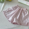 thumbnail image 2 of OSOLU Girls Summer Casual A-Line Wide Leg Shorts For Toddlers Kids Comfortable Elastic Waist Outdoor Daily Wear Newborn Classic Dailywear, 7-8 Years, 2 of 3