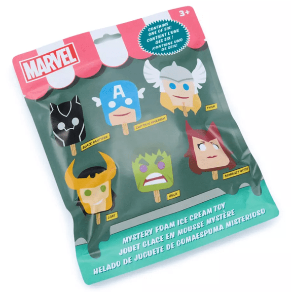 Disney Parks Marvel Mystery Foam Ice Cream Toy New Sealed