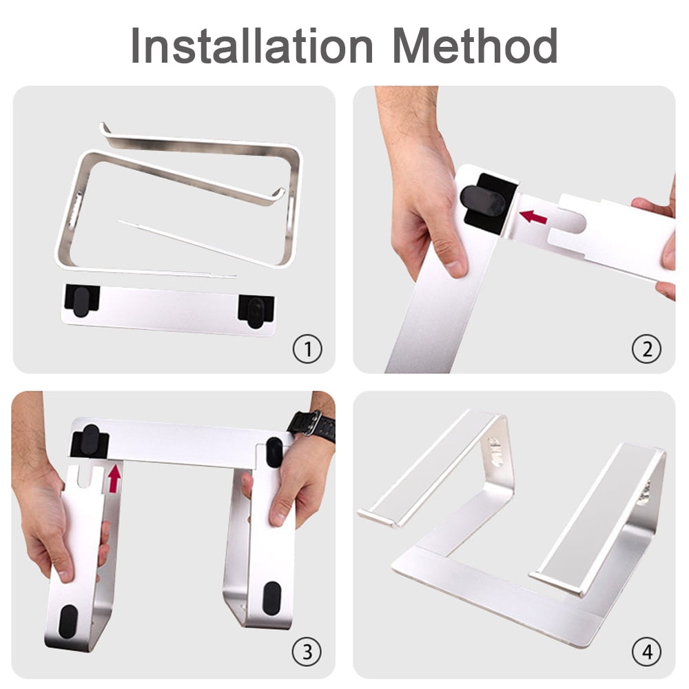 MEGICOT Laptop Stand Compatible with 10 to 17 inch Laptops, Ergonomic Elevator Metal Riser Detachable Laptop Holder Compatible with MacBook Air Pro, Dell XPS, Lenovo and More